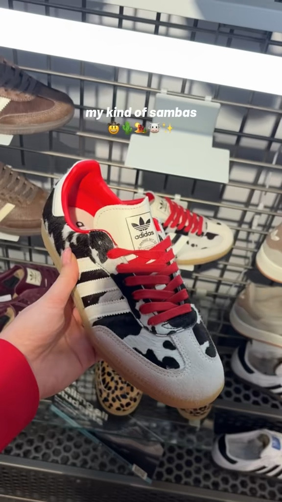 Cowprint samba’s adidas!!!!! #westernfashion #westernstyle #cowprint 

#LTKsummer #LTKgiftguide #LTKuk