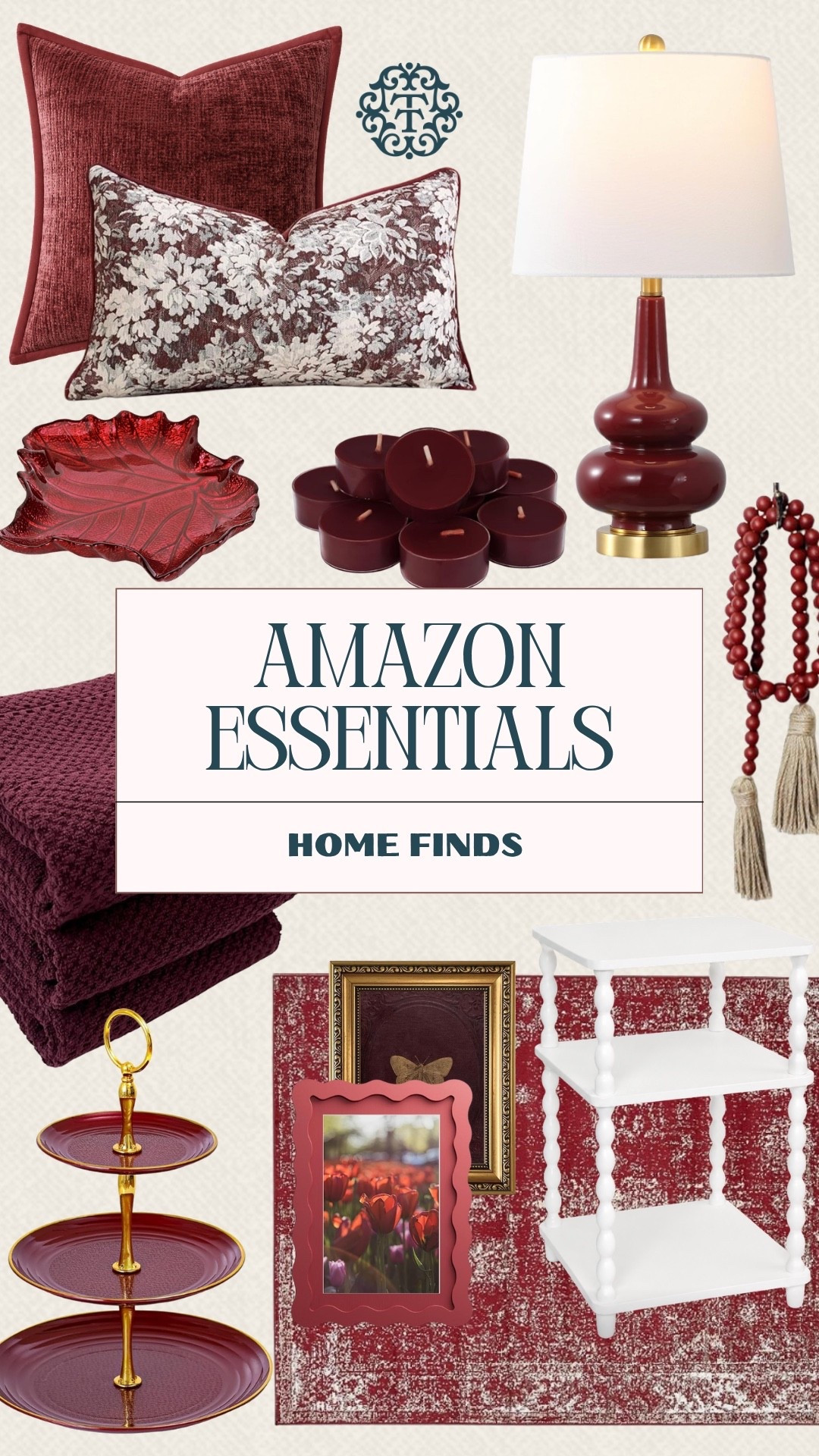 Amazon home finds in the prettiest deep burgundy shades. I love how these pieces bring in so much warmth with the pillows, cozy throws, candles, and little decor details. So many pretty finds for giving your home that cozy fall feel.

#LTKSeasonal #LTKOver40 #LTKHome