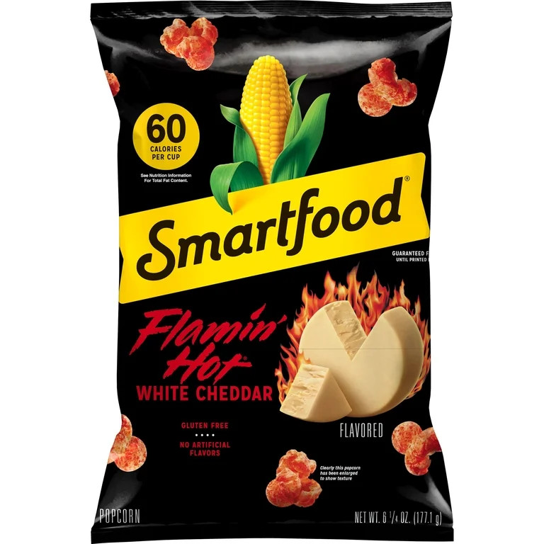 Smartfood Popcorn Flamin' Hot White Cheddar 6.25 Ounce | Walmart (US)