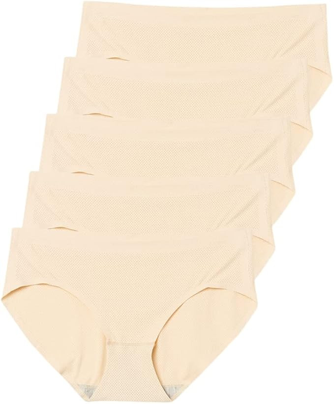 Amazon Essentials Seamless/No Show Panties (XS - XL) for Legging, Low Rise Hipster Underwear Brag... | Amazon (US)