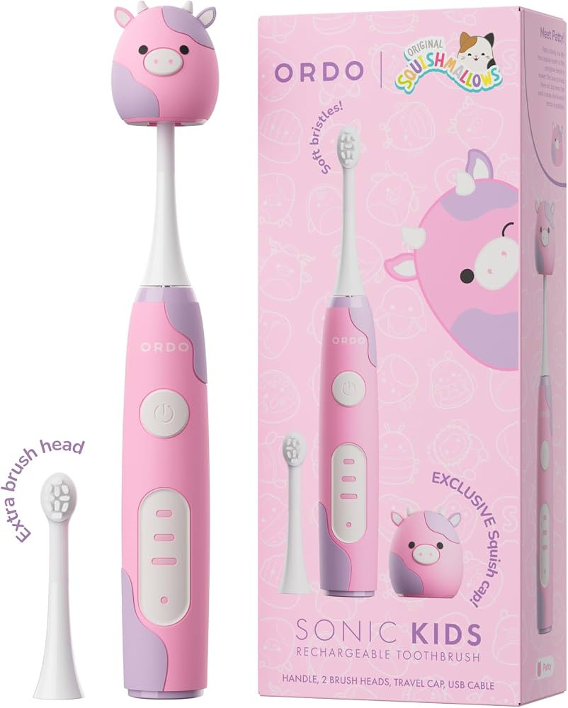 ORDO Squishmallows Electric Toothbrush, Sonic Toothbrushes for Kids, Rechargeable, 3 Brushing Mod... | Amazon (US)