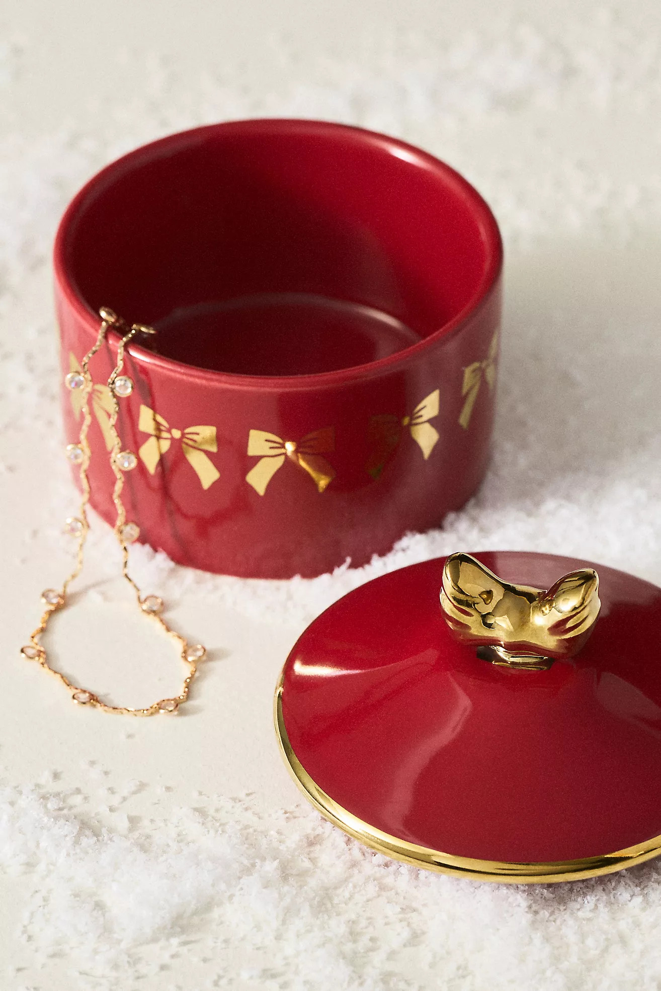 New York City Ballet Nutcracker Bow Trinket Box | Anthropologie (US)