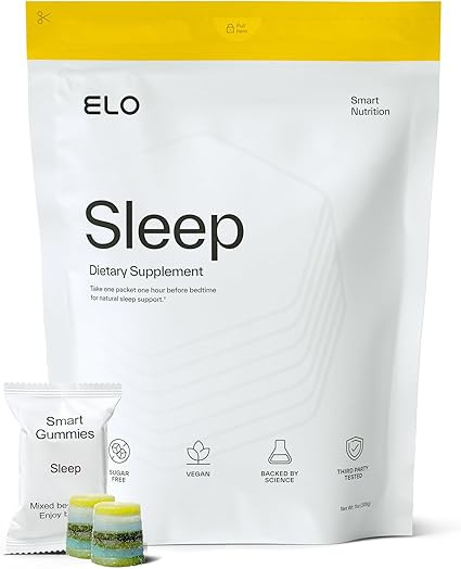 Elo Sleep Gummies for Deep Recovery & Restful Sleep | Magnesium, L-Theanine & Low-Dose Melatonin ... | Amazon (US)