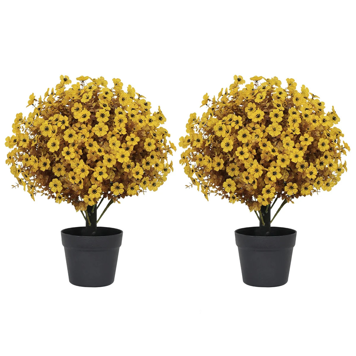 24\u201d Artificial Boxwood Topiary Ball Tree with Seasonal Flowers for Indoor & Outdoor Spring &... | Wayfair North America