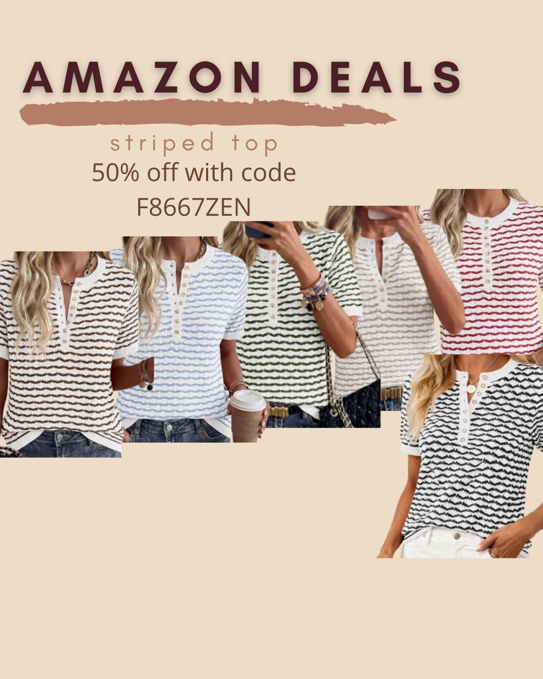 $13 ends 7/14
Amazon fashion
Amazon deals
Striped top
Cute top

#LTKSaleAlert