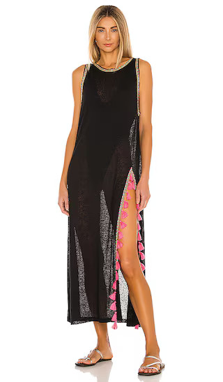 Tassel Slit Dress in Black | Revolve Clothing (Global)