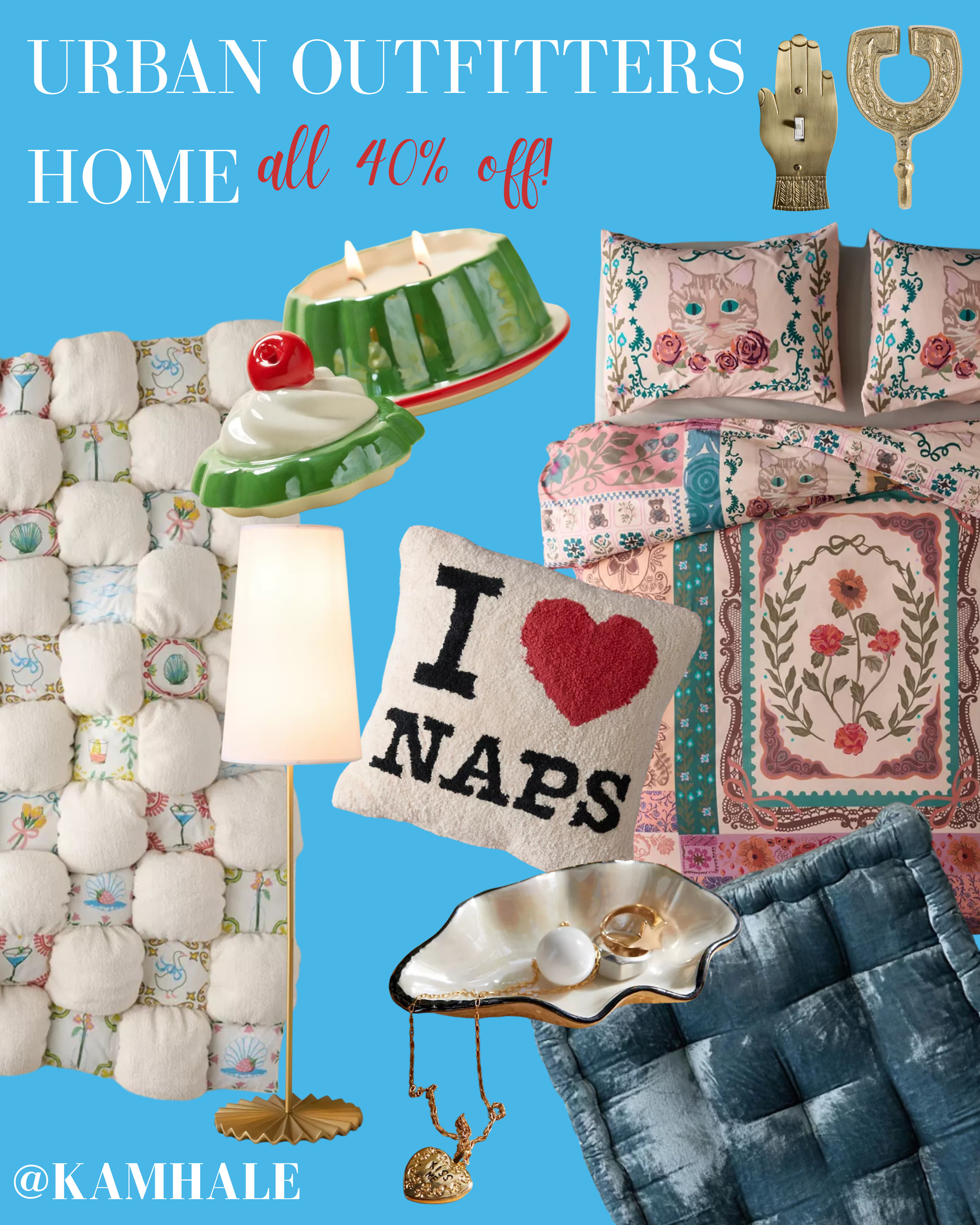 URBAN OUTFITTERS HOME REFRESH - CUTE & QUIRKY FINDS NOW 40% OFF!  
Cloud Quilted Puff Blanket - Jell-O Candle - Hamsa Light Switch Plate - Horseshoe Hook - I Love Naps Pillow - Pleated Floor Lamp - Cat Sheets & Duvet - Velvet Floor Pillow Cushion - Oyster Catchall Dish
 

#LTKSaleAlert #LTKCyberWeek #LTKHome