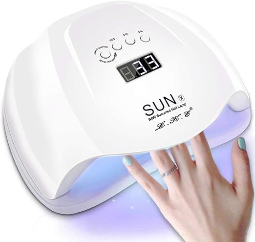 UV Led Nail Lamp Nail Dryer Led Lamp for Gel Nails Polish Curing Light with Auto Sensor 4 Timer 1... | Amazon (UK)