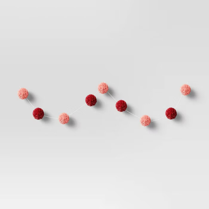 Red Pink Pom Garland - Threshold™ | Target