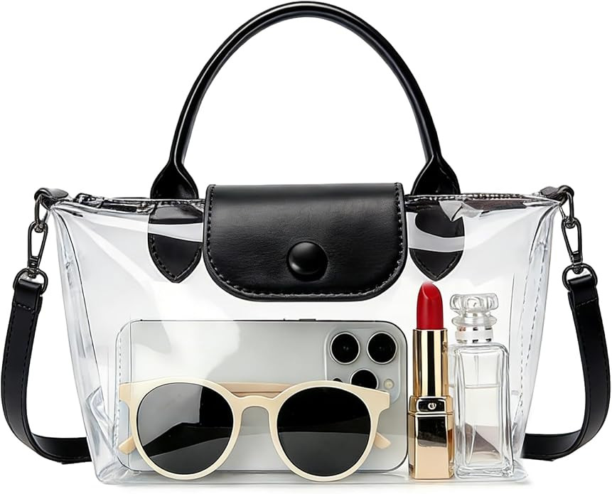 Ginogento Clear Bag for Stadium Events,Small Clear Purse Crossbody Bags for Women for Concert,Spo... | Amazon (US)