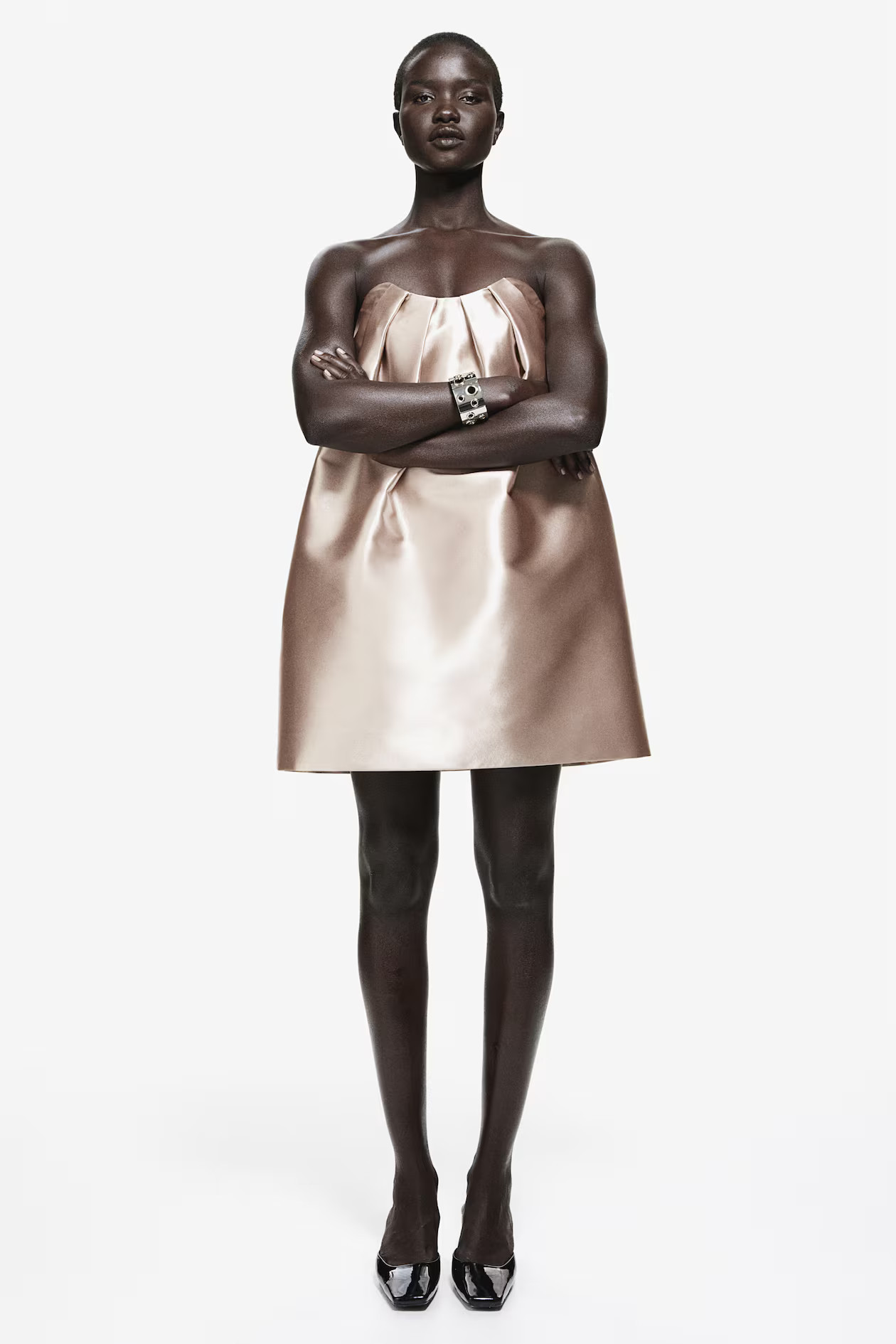 Satin Bandeau Dress | H&M (US + CA)