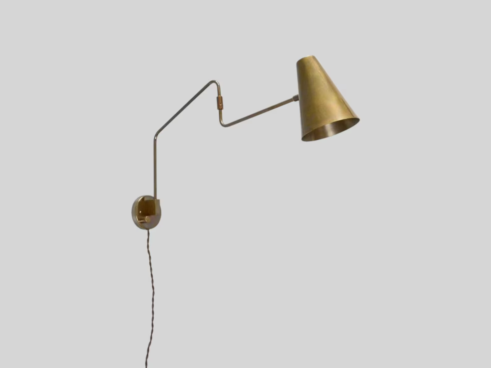 Brass Mid Century Modern Brass Wall Sconce Italian Swing Wall Sconce Wall Fixture-sputnik Wall Sc... | Etsy (US)