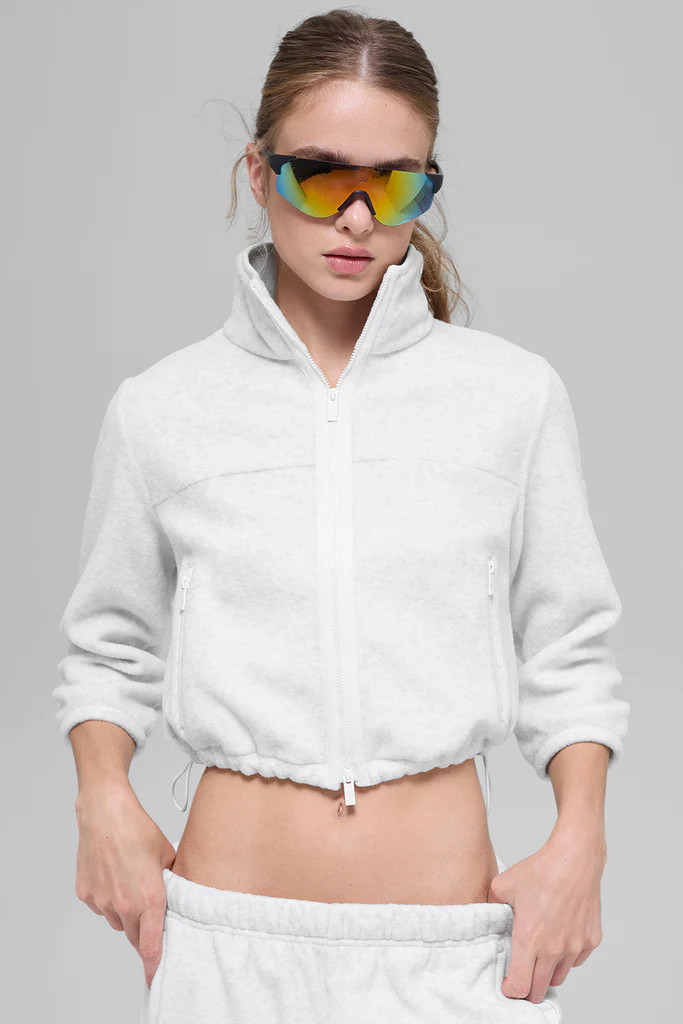 Polar Fleece Retreat Cropped Jacket | Alo Yoga (US)
