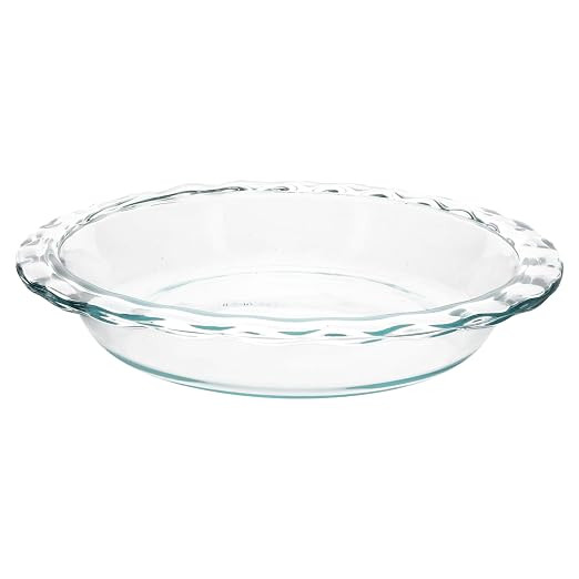 Pyrex C-209 Clear Fluted Rim Glass Pie Plate 9.5 in x 1.6 in (24 cm) - Made in USA | Amazon (US)