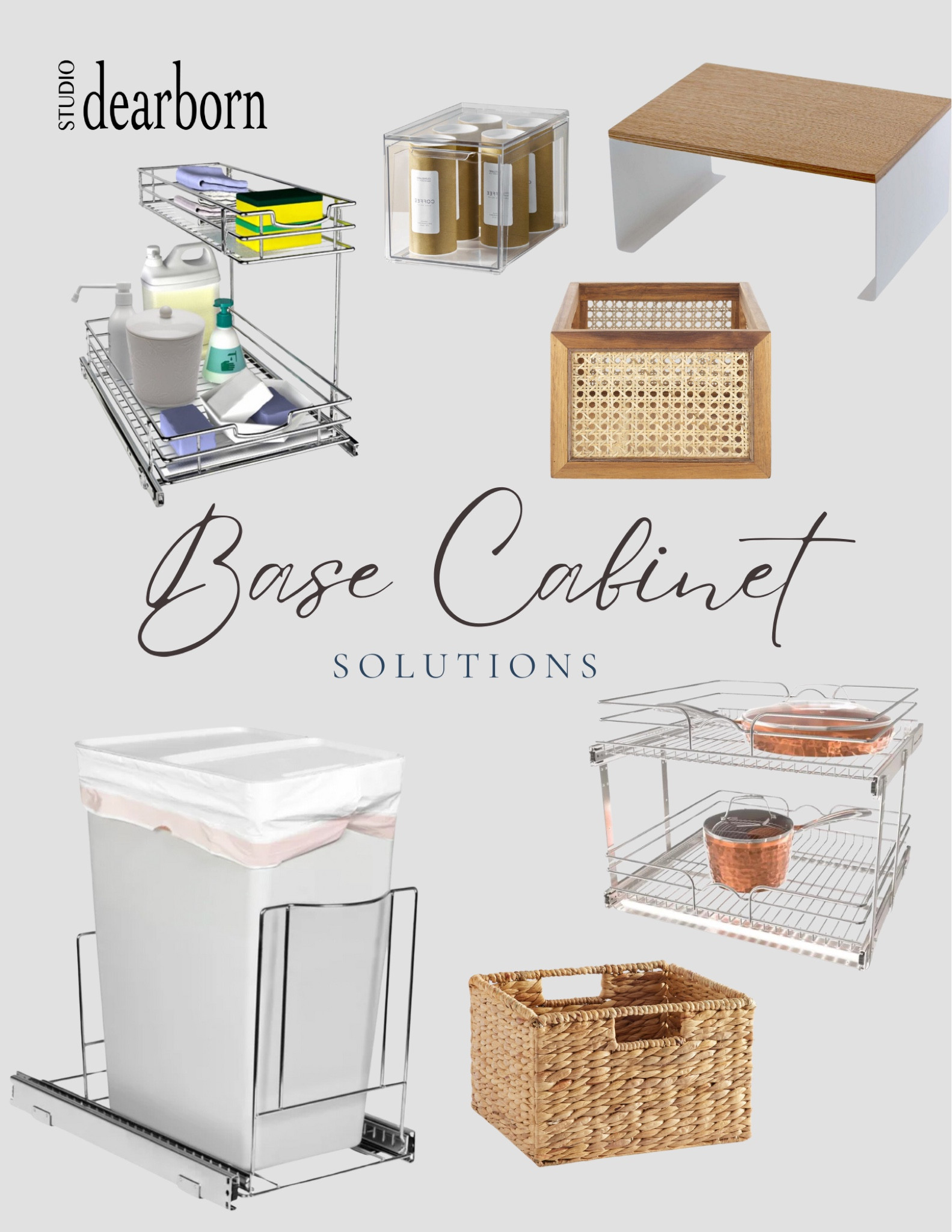 Organize your base cabinets in your kitchen with these simple, yet stylish, products. They will make use of every square inch of space while also making things easier to find when you need them. 

#LTKHome