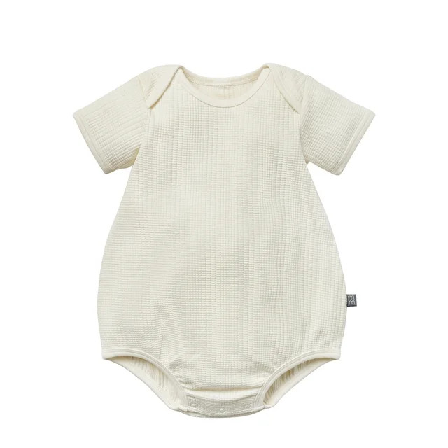 Modern Moments by Gerber Baby Neutral Organic Dumpling Romper, Sizes 0/3 Months - 24 Months | Walmart (US)