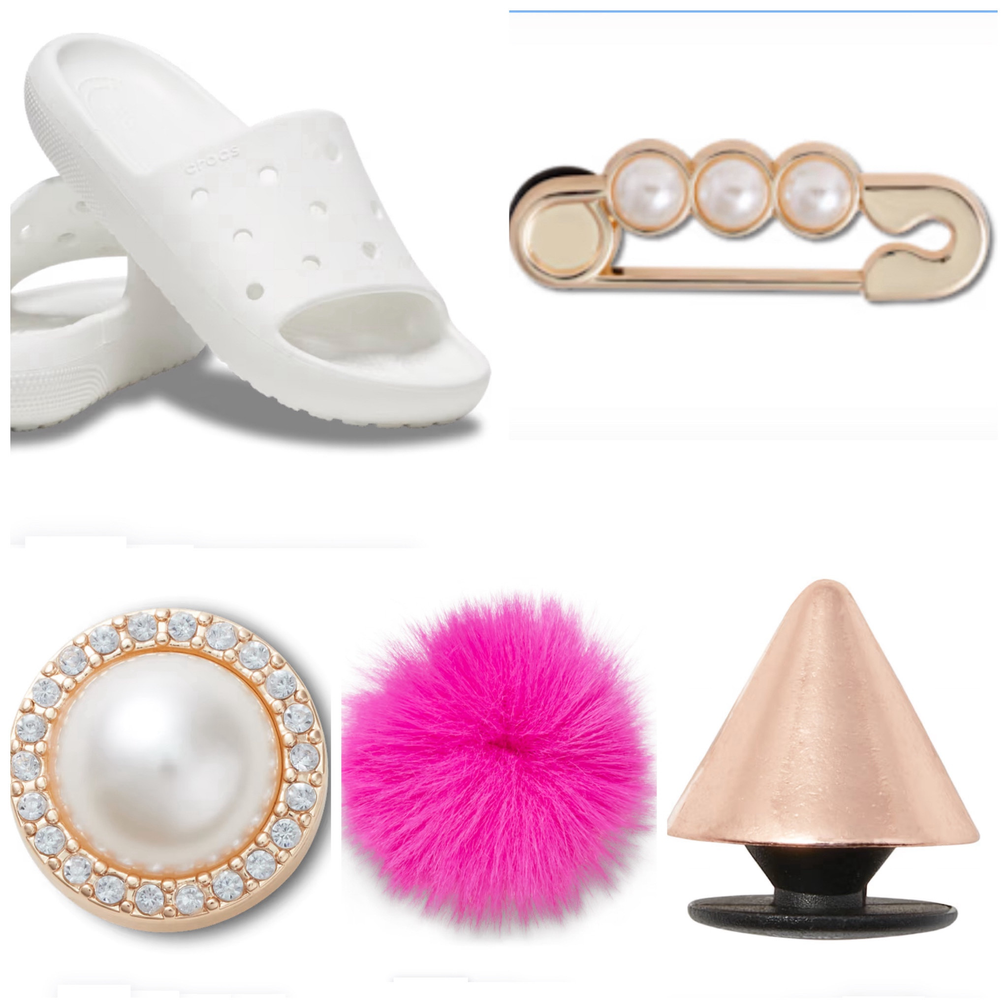 A friend of mine had on these darling Croc slides, with super chic charms, and I had to create my own version! Who doesn’t love a fun sandal with a little Pazazz? #LTKSandals #LTKSummer #LTK 