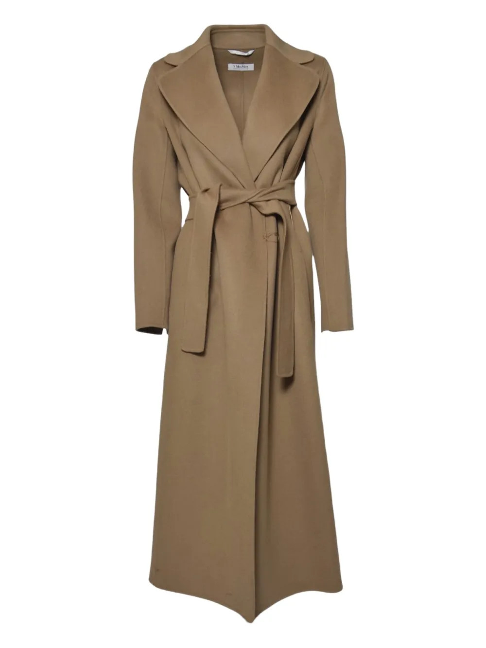 'S Max Mara Belted Wrap Coat | Brown | FARFETCH BR | Farfetch (BR)