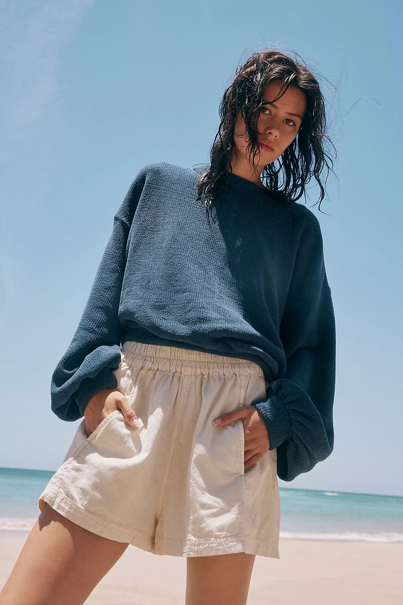 Get Free Poplin Pull-On Shorts | Free People (Global - UK&FR Excluded)