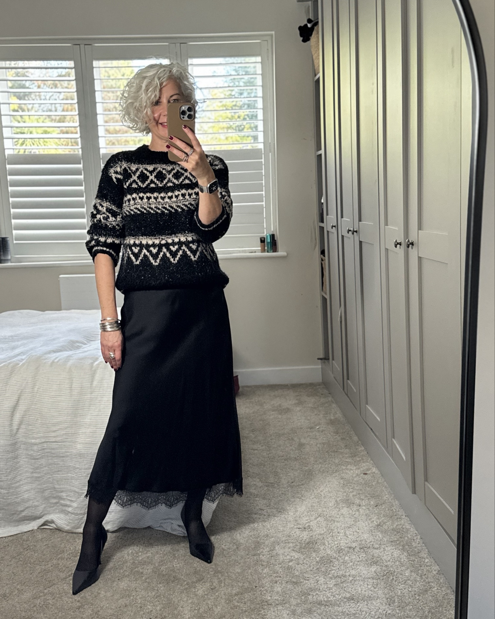 Lace and chunky knit 🧶 

#LTKwinter #LTKuk #LTKeurope