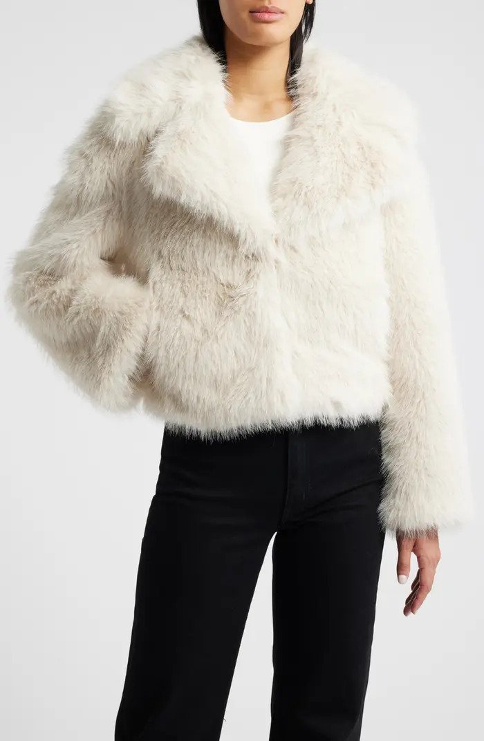 Faux Fur Crop Jacket | Nordstrom