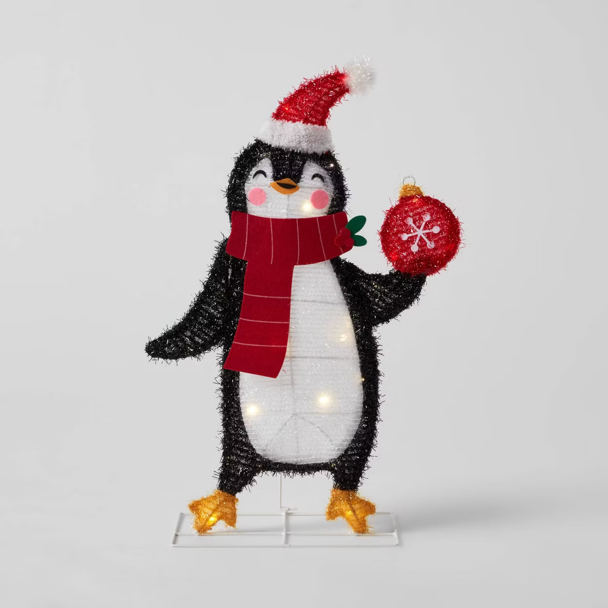 25" LED Dewdrop Tinsel Penguin Christmas Novelty Sculpture Light - Wondershop™ | Target
