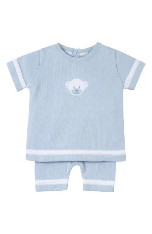Feltman Brothers Kids' Teddy Bear Top & Pants Set in Powder Blue at Nordstrom, Size 24M | Nordstrom