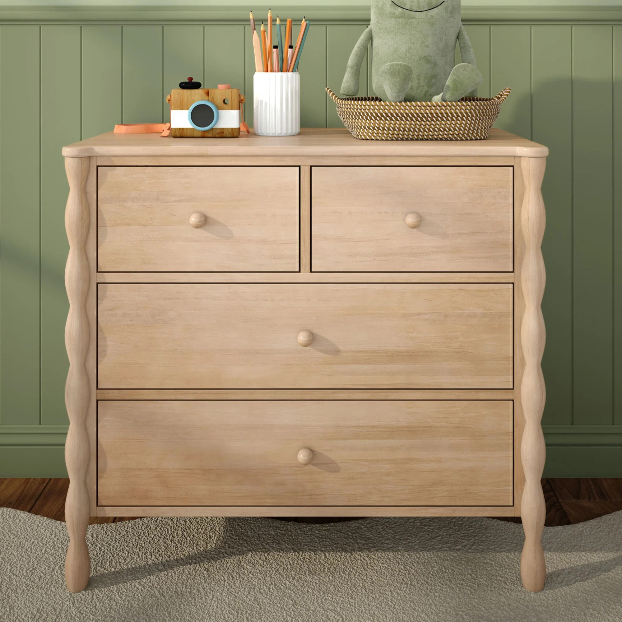Jenny Lind 4-Drawer Spindle Dresser | Wayfair North America