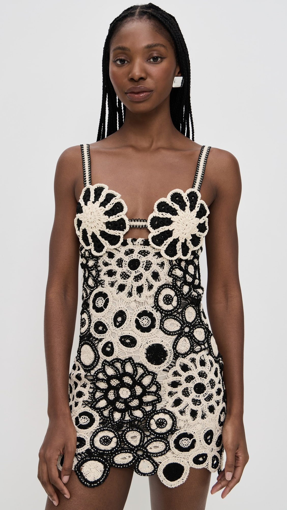 Coral Crochet Mini Dress | Shopbop