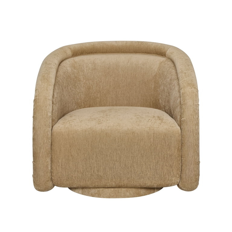 Better Homes & Gardens Sienna Swivel Accent Chair, Caramel Velvet Fabric | Walmart (US)
