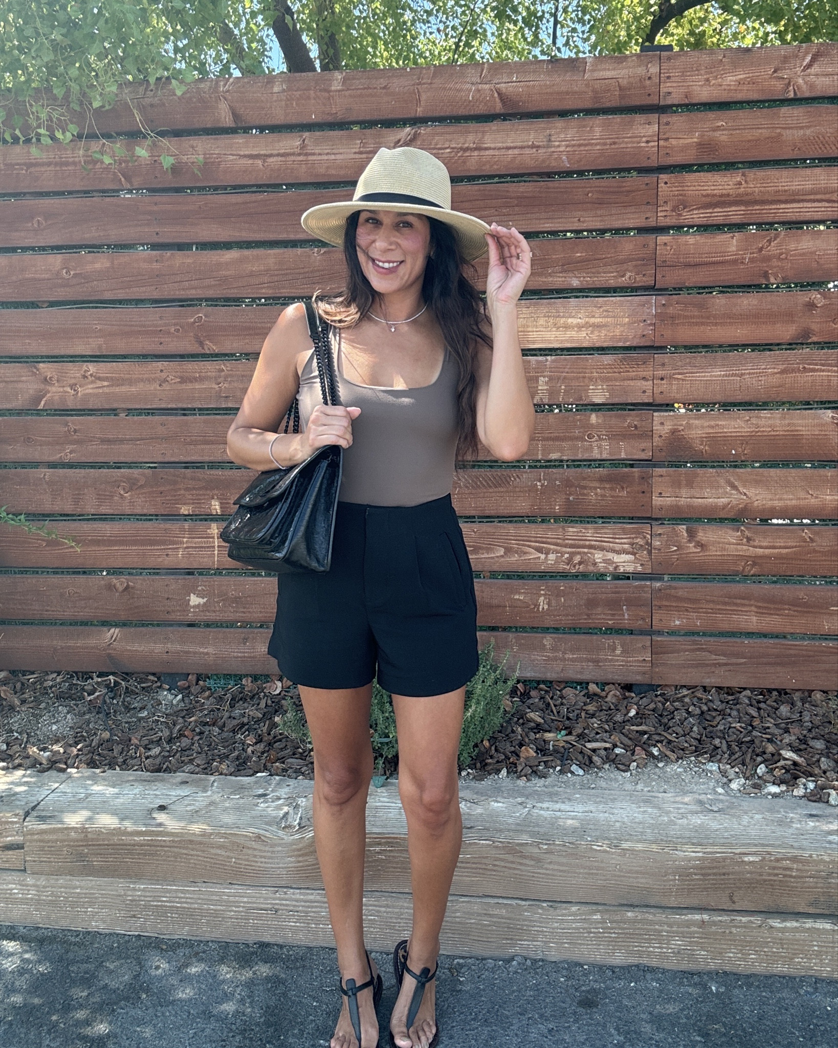You know I’m off to the hair salon when I have my hat on! Well 50% chance. This top is amazing. If you love the look of a bodysuit but not the whole snaps and production of it all, this is your top! It is so soft and fitted. Paired it with my favorite tailored shorts and felt very casual and chic  

#LTKStyleTip #LTKFindsUnder50 #LTKSeasonal