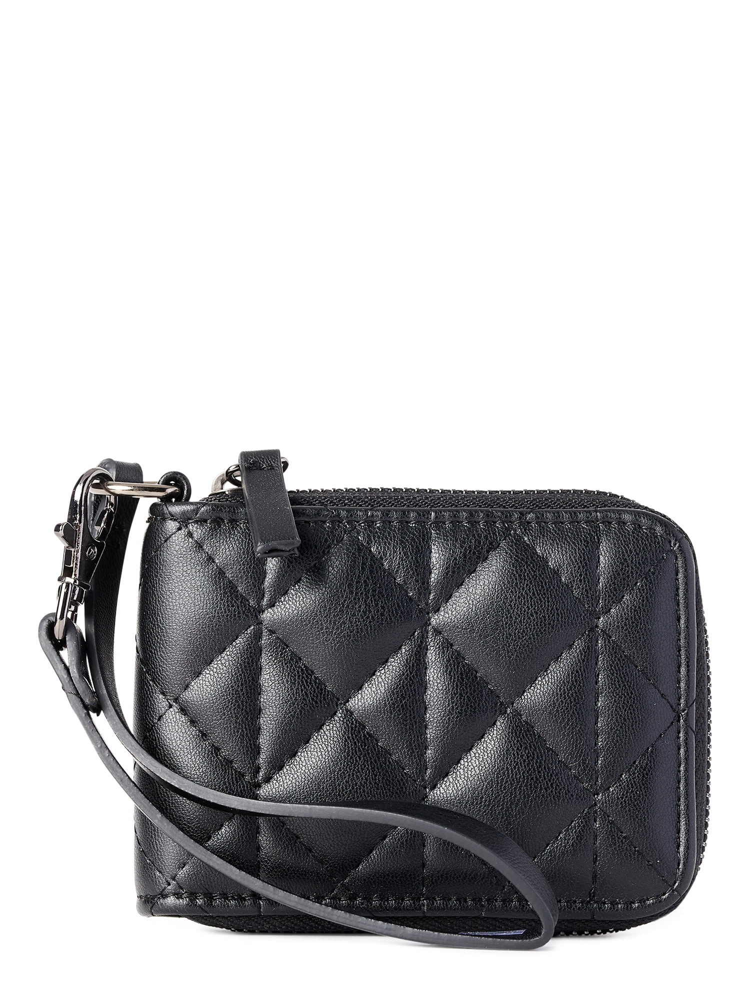No Boundaries Women's Quilted Wallet Black | Walmart (US)