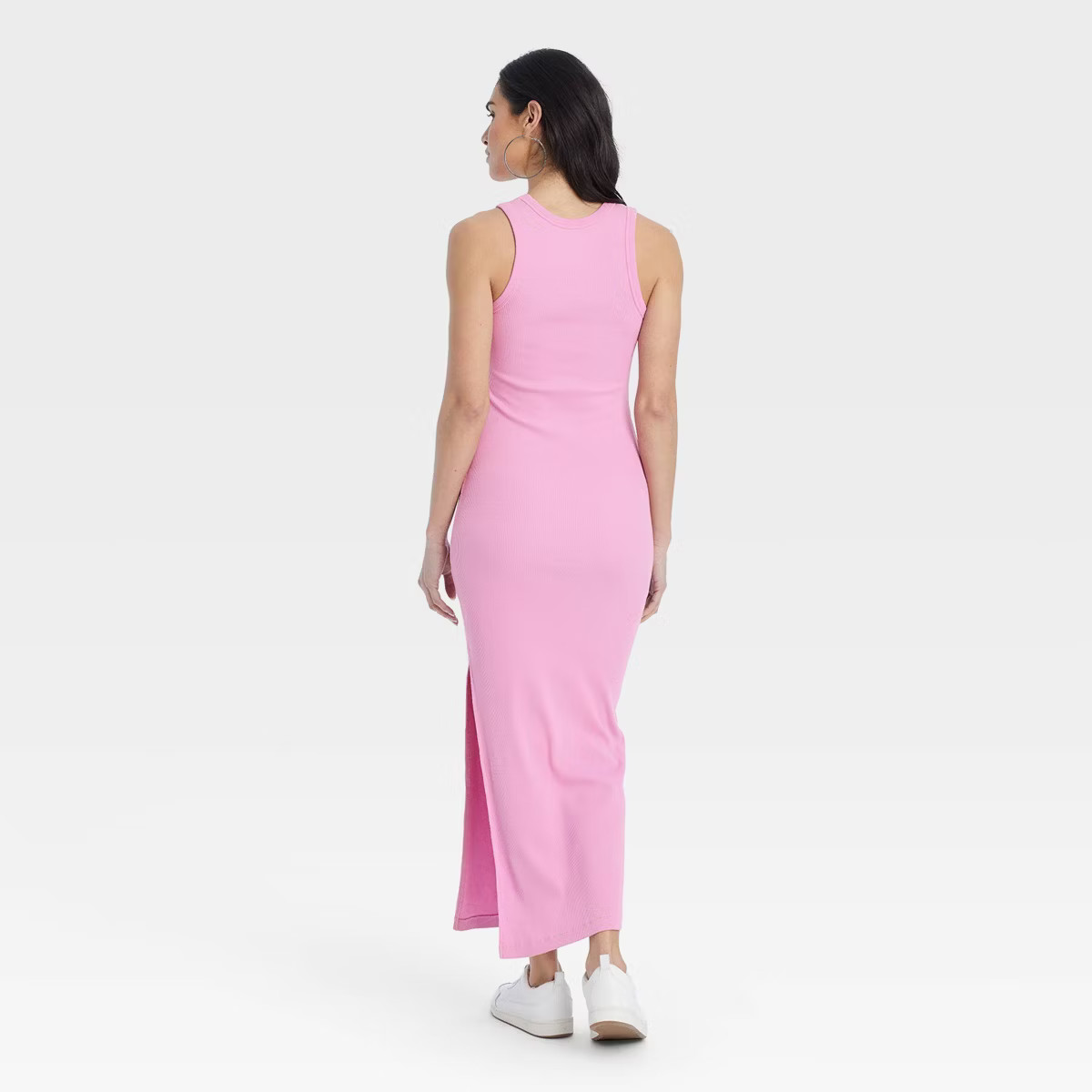 Women's Rib-Knit Maxi Bodycon Dress - Universal Thread™ Pink S | Target