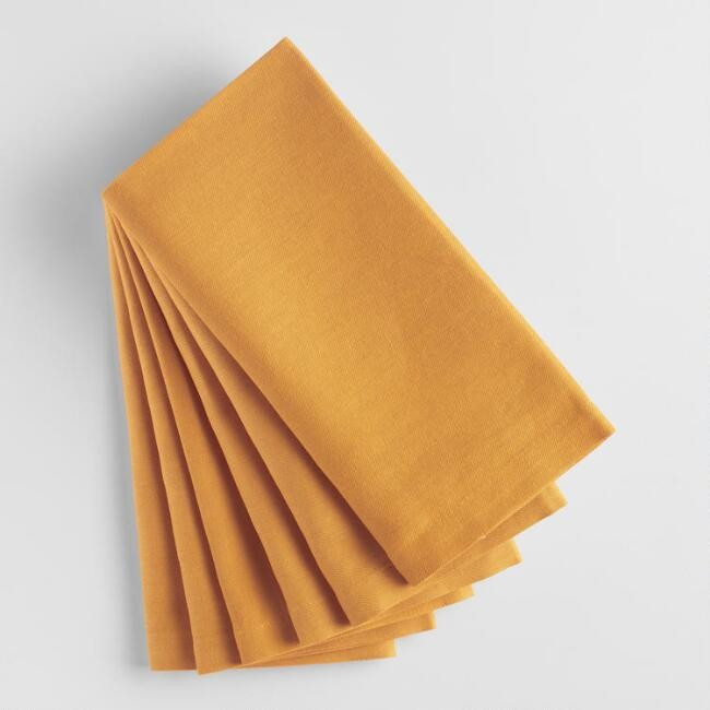 Golden Yellow Buffet Napkins Set of 6 | World Market