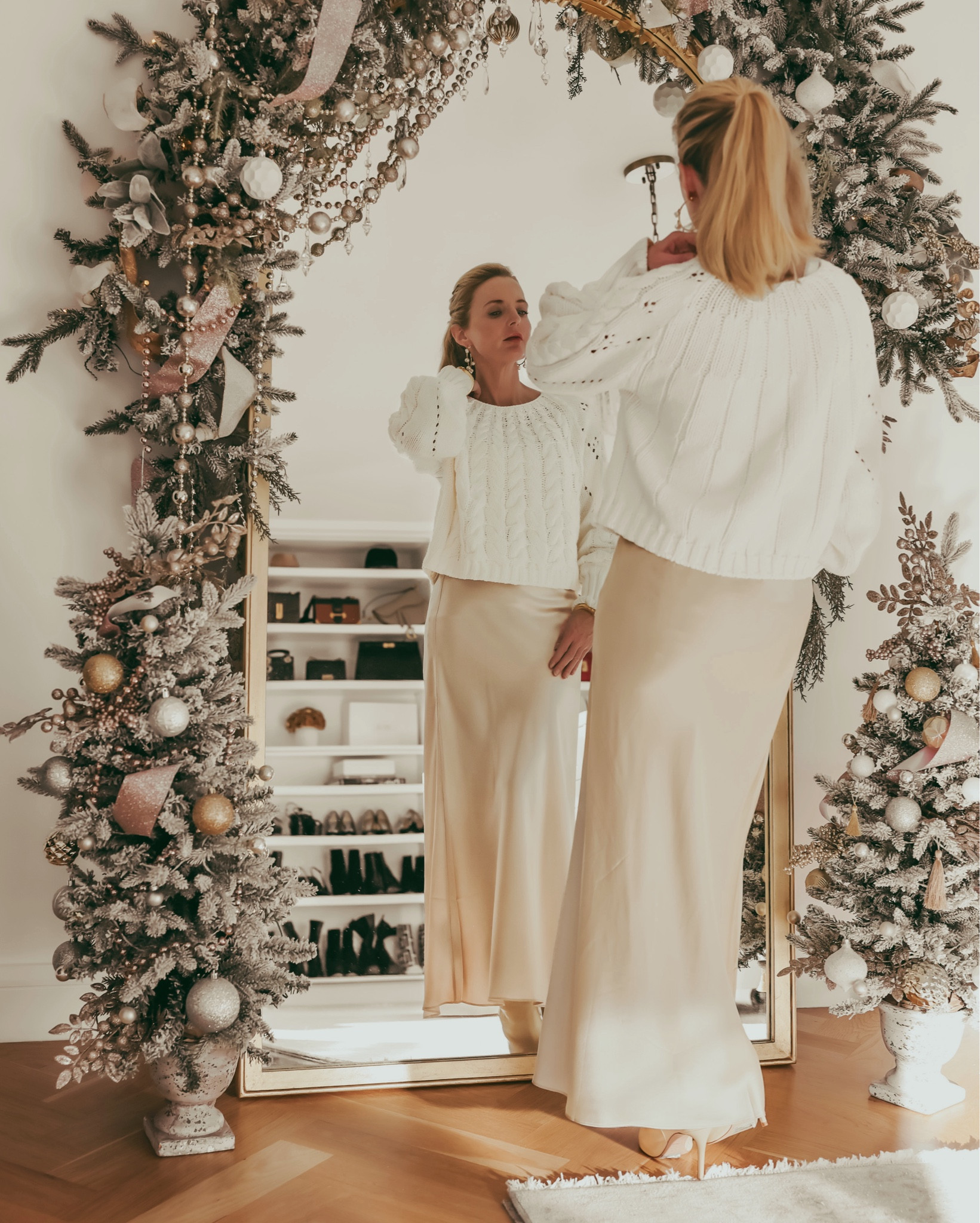 A silk skirt is the perfect piece to add a touch of elegance and sophistication to your wardrobe. This silk skirt is my favorite. It has the best fit, it’s washable, and it’s under $80. Pair it with a cozy ivory cable knit sweater for a super comfy yet polished outfit this season—or a beautiful sequin top made for holiday parties!

#LTKHoliday #LTKSeasonal #LTKFindsUnder100