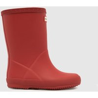 HUNTER BOOTS Red Kids First Toddler Wellies, Size: 4 (EU 21) | Schuh