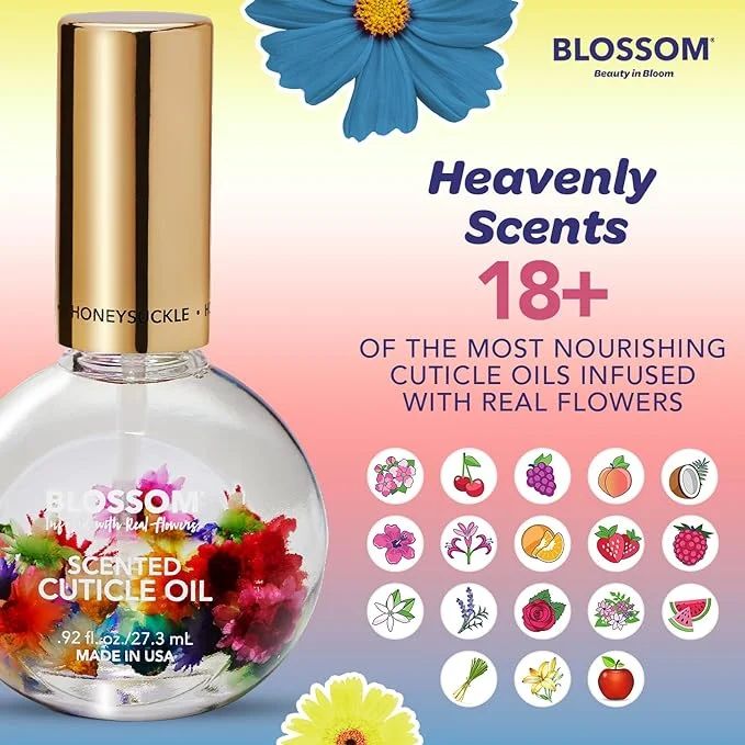 Blossom Hydrating, Moisturizing, Strengthening, Scented Cuticle Oil, Infused with Real Flowers, M... | Walmart (US)