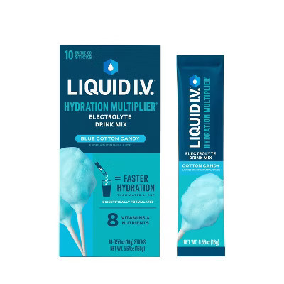 Liquid I.V. Hydration Powder Electrolyte Supplements - Cotton Candy - 5.64oz/10ct | Target