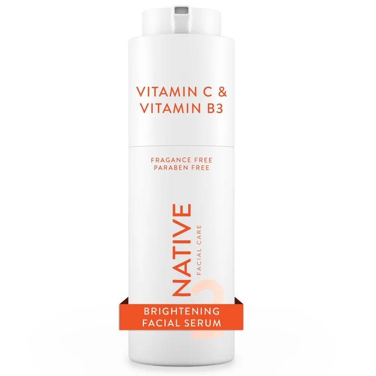 Native Brightening Facial Serum, with Vitamin C , Fragrance Free, 1 oz | Walmart (US)