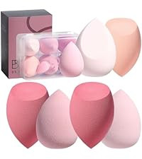 Makeup Sponge Set BS-MALL with Storage Case 7 Pcs for Liquid, Cream, and Powder,SAVE Foundation w... | Amazon (US)