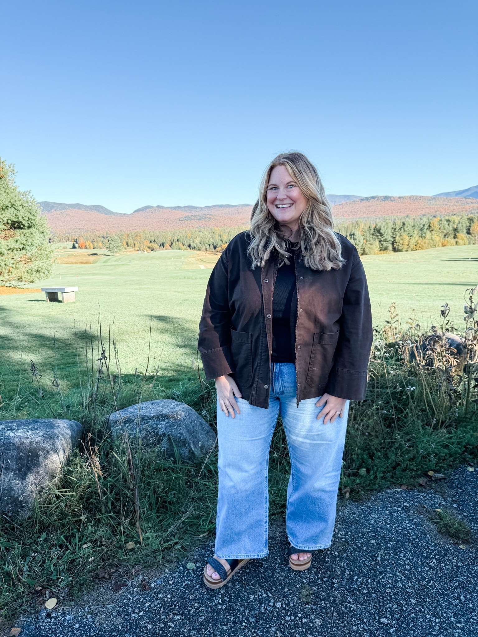 Wearing an XL in my tee and an 18 short in my jeans.  My barn jacket is from last year but linked similar ones and this year’s version.

#LTKootd #LTKMidsize #LTKPlusSize