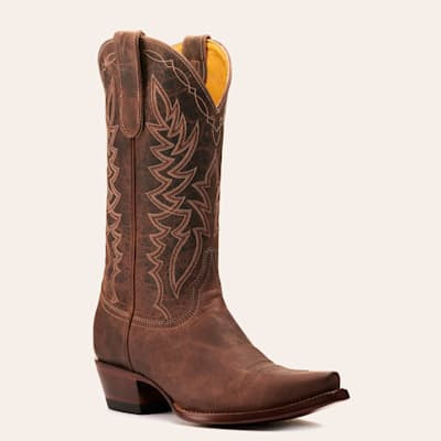 Cavender’s Women’s Burnished Tan Leather Snip Toe Cowboy Boots | Cavender's