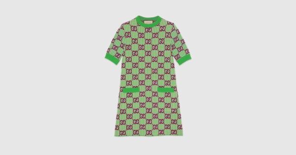 GG wool houndstooth dress | Gucci (US)