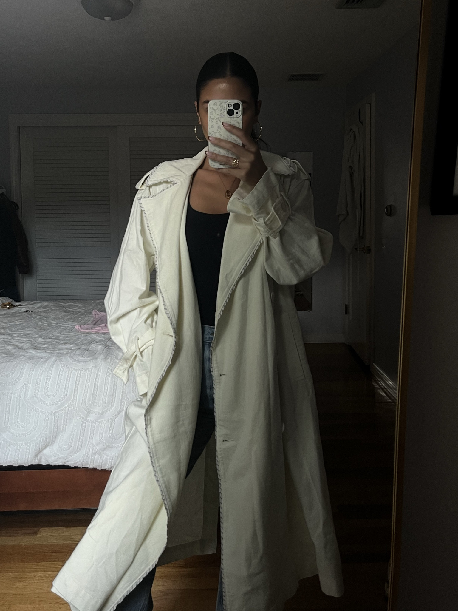 white denim coat 🤍

#LTKSeasonal