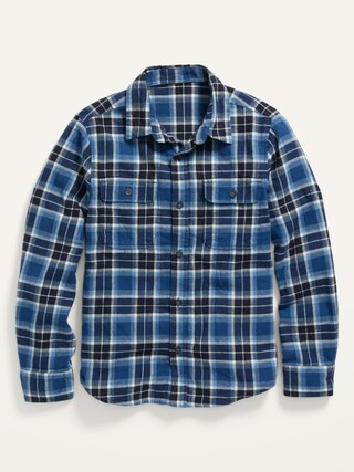 Built-In Flex Flannel Utility Pocket Shirt For Boys | Old Navy (CA)