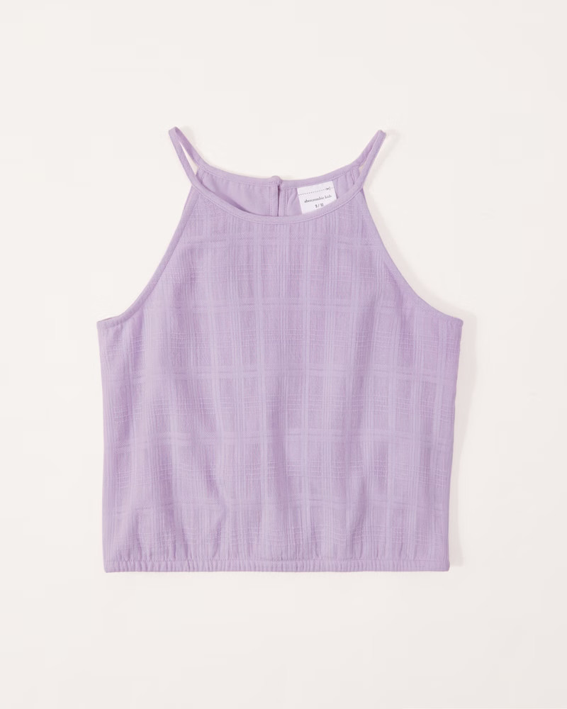 textured high-neck top | Abercrombie & Fitch (US)