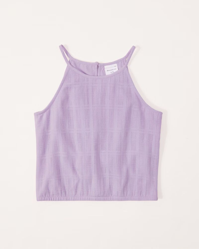textured high-neck top | Abercrombie & Fitch (US)