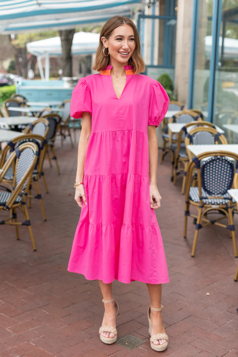 Everly Dress- Hot Pink | Avara