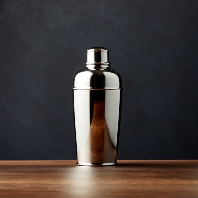 Easton Stainless Steel Mini Cocktail Shaker + Reviews | Crate and Barrel | Crate & Barrel