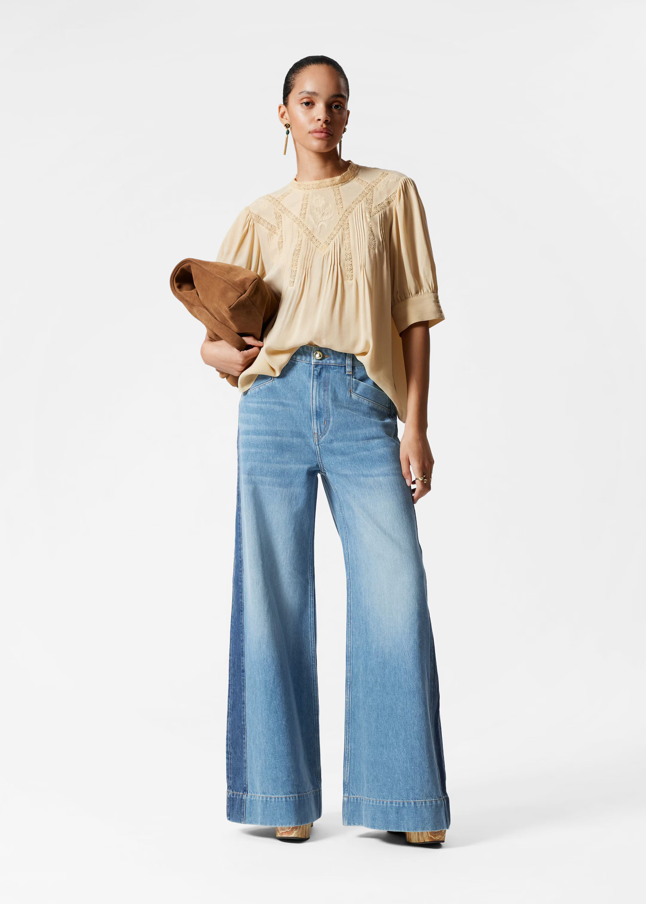 Bestickte Spitzenbluse - Gelb - Blouses - & Other Stories DE | & Other Stories EU